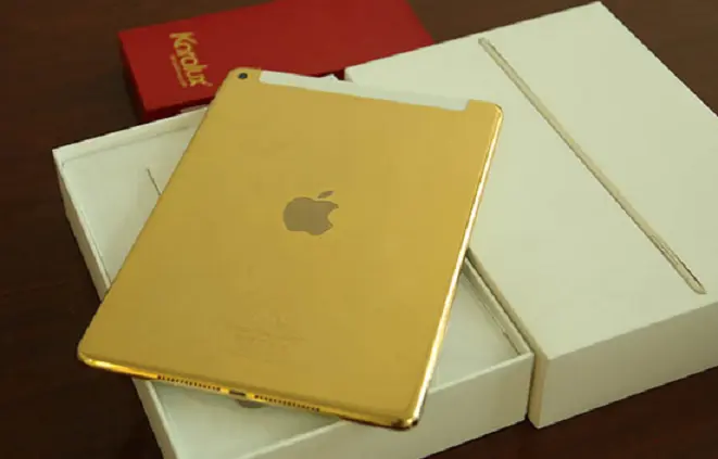 24 карат олтиндан ишланган Apple iPad Air 2 планшети тақдим этилди