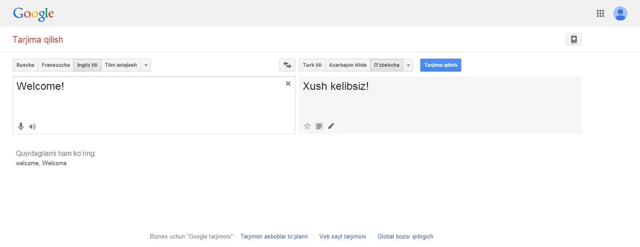 Google onlayn tarjima xizmatiga o‘zbek tili qo‘shildi
