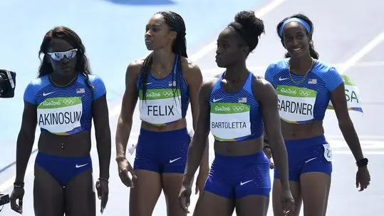 Rio–2016. AQSh ayollar termasiga 4x100 metrga yugurish saralash estafetasini qayta yugurishga imkon berildi