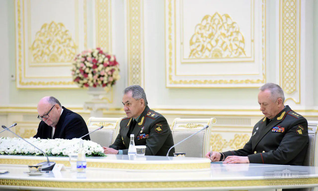 Shavkat Mirziyoyev Rossiya mudofaa vazirini qabul qildi