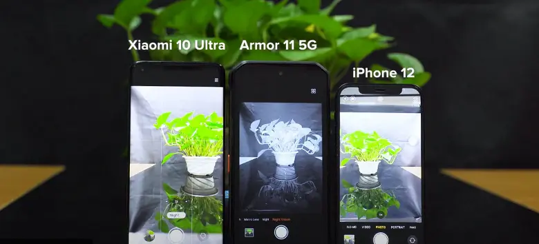 Dunyodagi birinchi “o‘lmaydigan” smartfonning tungi suratga olish rejimi iPhone 12 va Xiaomi Mi 10 Ultra’niki bilan taqqoslandi (video)