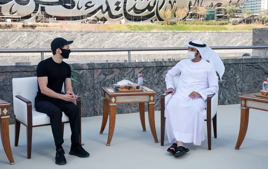 Telegram asoschisi Pavel Durov Dubay valiahd shahzodasi bilan uchrashdi