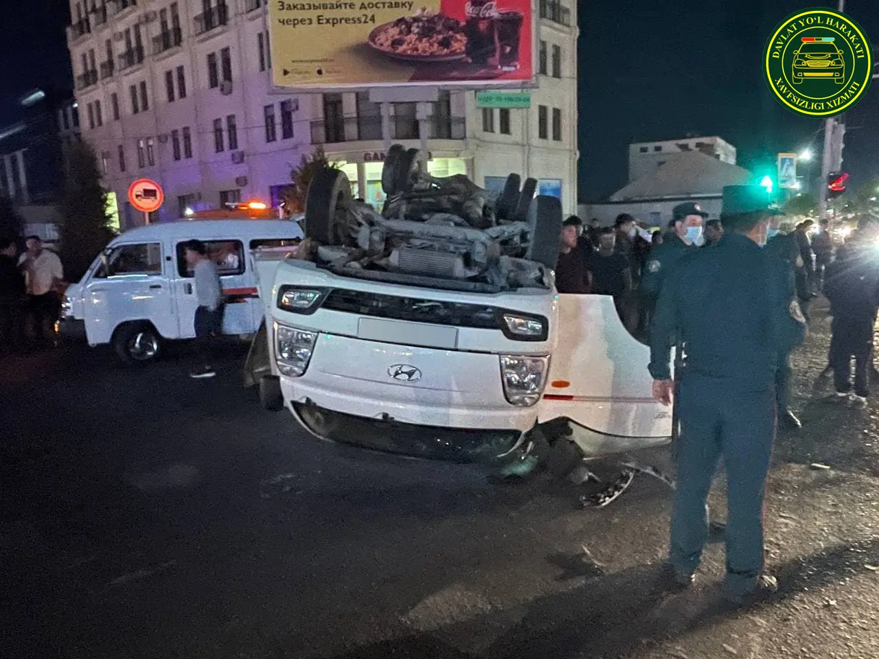 Samarqandda Malibu va Hyundai to‘qnashib ketdi