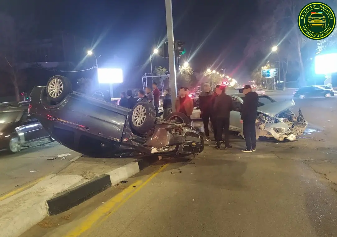 Toshkentda beshta avtomobil ishtirokida YTH sodir bo‘ldi