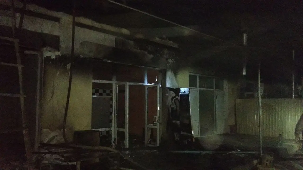 Xorazmdagi dehqon bozorida yong‘in sodir bo‘ldi