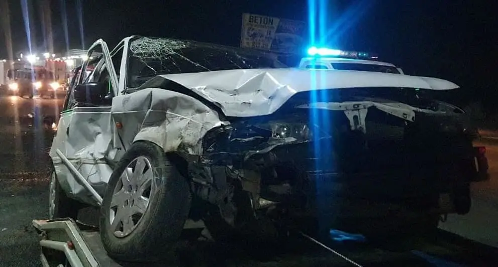 Angrenda Nexia bilan to‘qnashgan Lacetti yonib ketdi