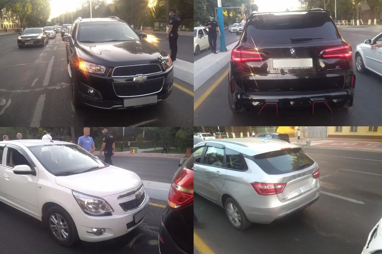 Toshkentda beshta avtomobil oldinma-ketin to‘qnashdi (video)