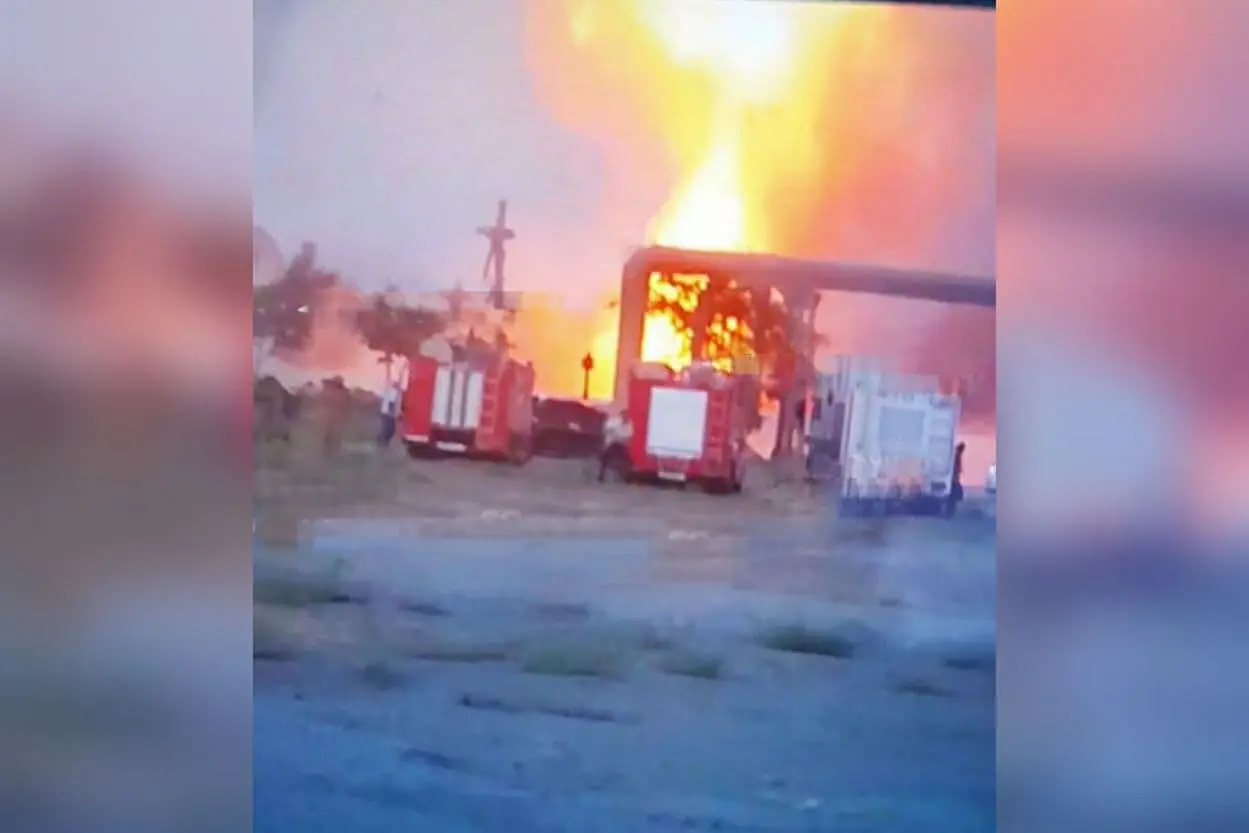 Navoiydagi gaz-zapravkada portlash sodir bo‘ldi (video)