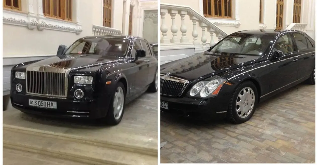 Rolls-Royce, Lexus, Maybach: Салимбойваччанинг гаражидан қандай автомобиллар жой олган? (видео)