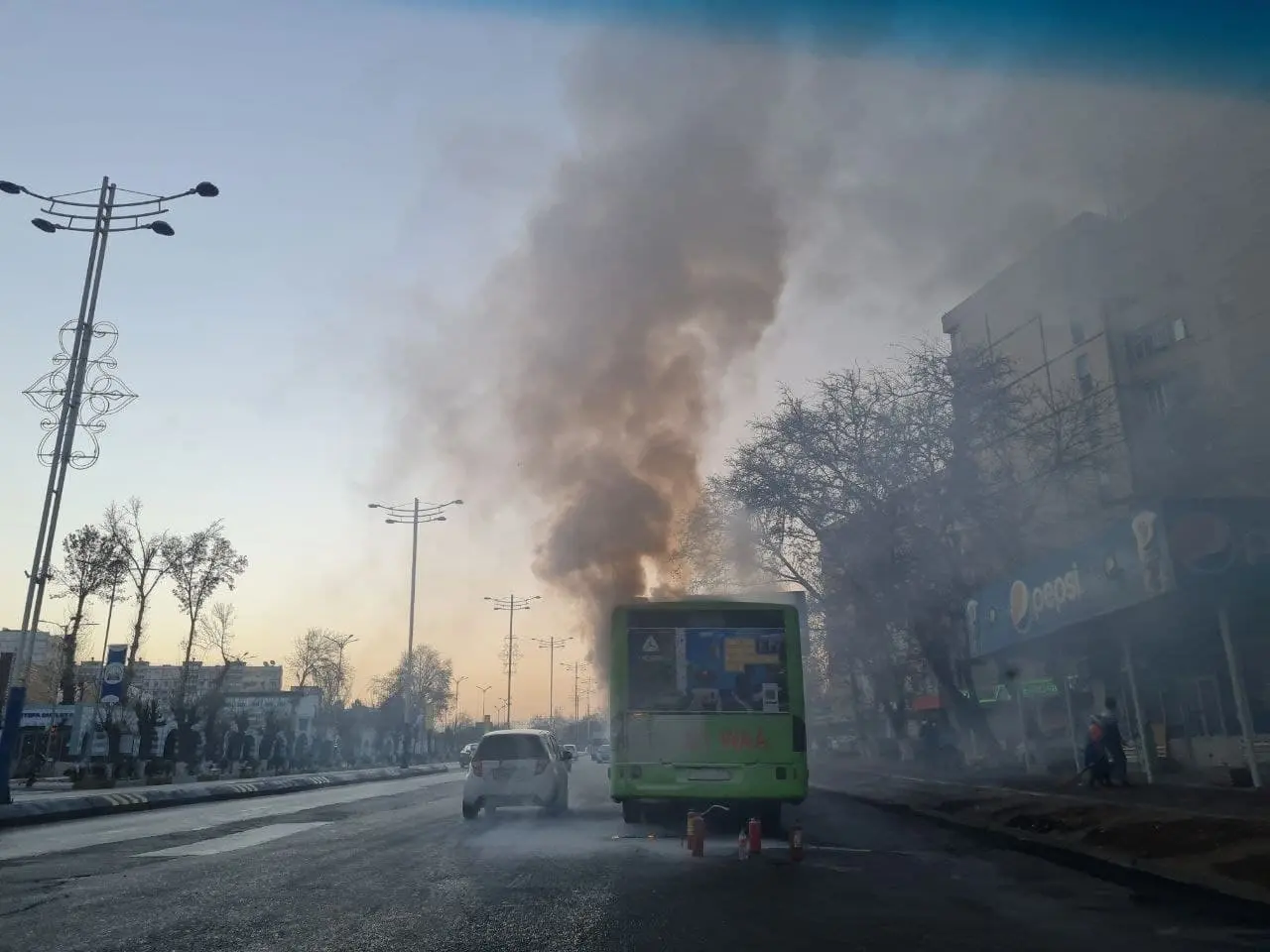 “Toshshahartransxizmat” Mercedes avtobusida nima sababdan yong‘in chiqqanini ma’lum qildi