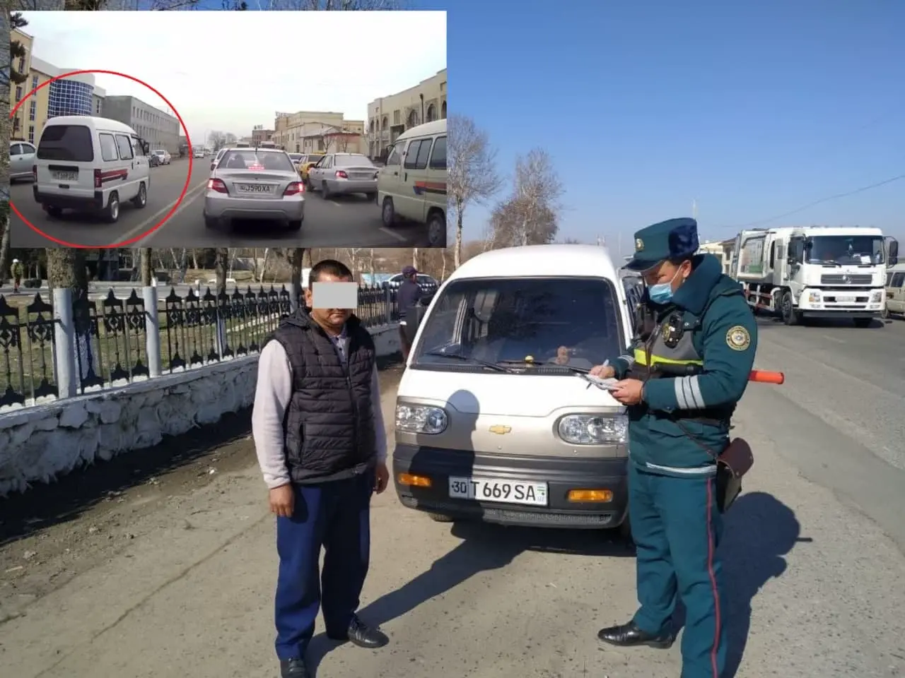 Samarqandda Damas qarama-qarshi yo‘lga chiqib harakatlandi (video)