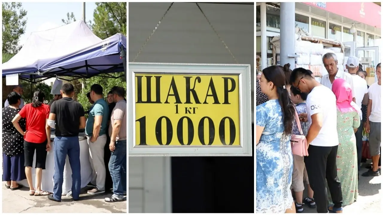 “Chorsu” bozorida shakarga navbat kuzatilmoqda. Bozor rahbariyati esa shakar yetarli ekanini, odamlar vahimaga tushmasligi lozimligini aytmoqda (video)