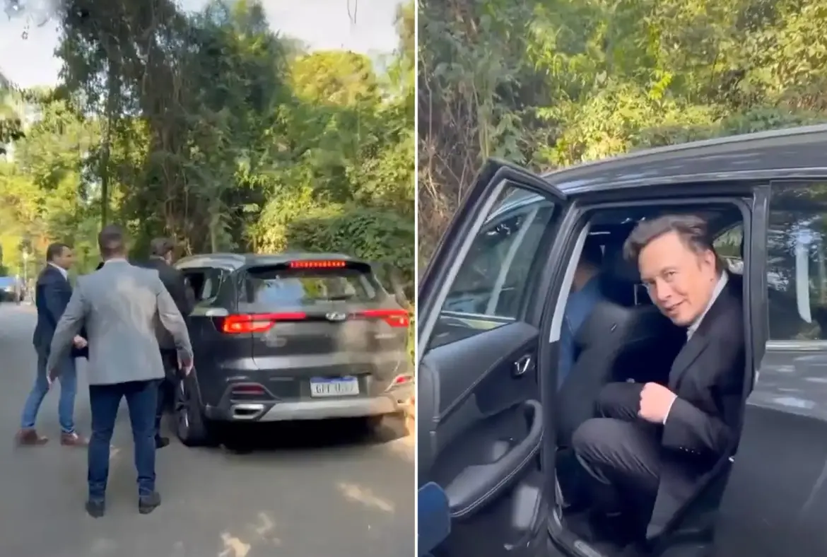 Video: Xitoyning Chery Tiggo 8 avtomobilida o‘tirgan Ilon Mask