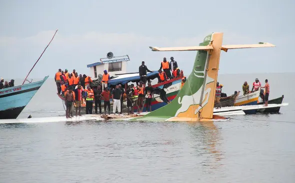 Tanzaniyada samolyot qulashi oqibatida halok bo‘lganlar soni 19 kishiga yetdi