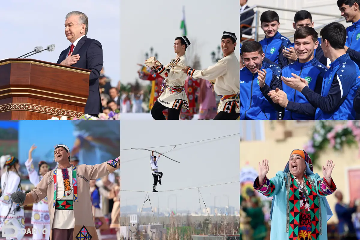 Foto: Shavkat Mirziyoyev ishtirokidagi Navro‘z umumxalq bayramiga bag‘ishlangan tantanali marosim