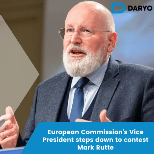 European Commission's Vice President steps down to contest Mark Rutte