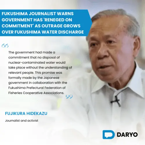 Fukushima journalist warns government has 'reneged on commitment' as outrage grows over Fukushima water discharge