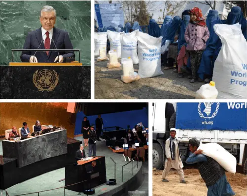 Uzbekistan's president urges UN to adopt constructive approach for Afghanistan, highlights importance of humanitarian aid