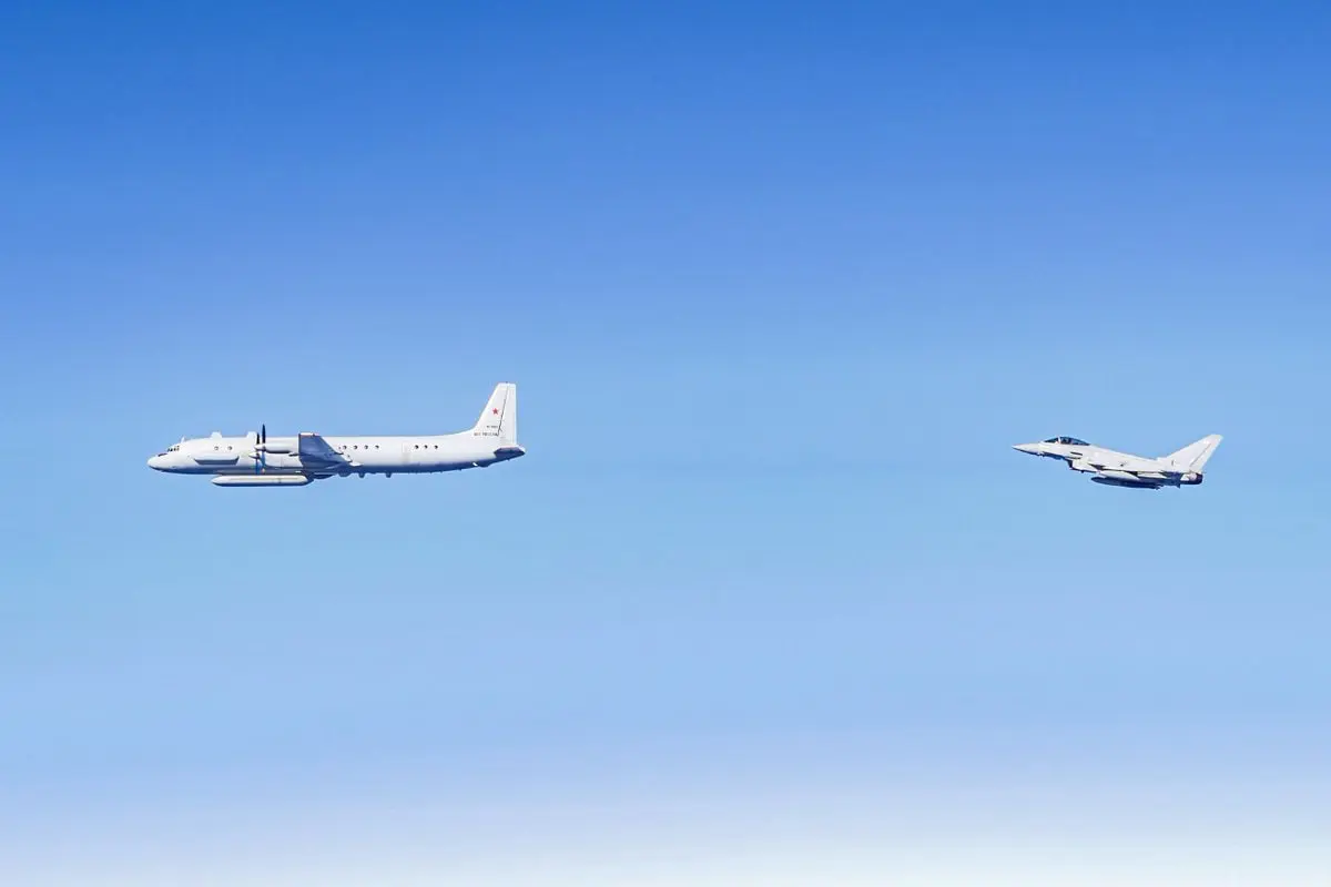 British and German air forces intercept Russian planes near NATO border 