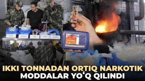 Toshkentda ikki tonnadan ortiq narkotik moddalar yo‘q qilindi