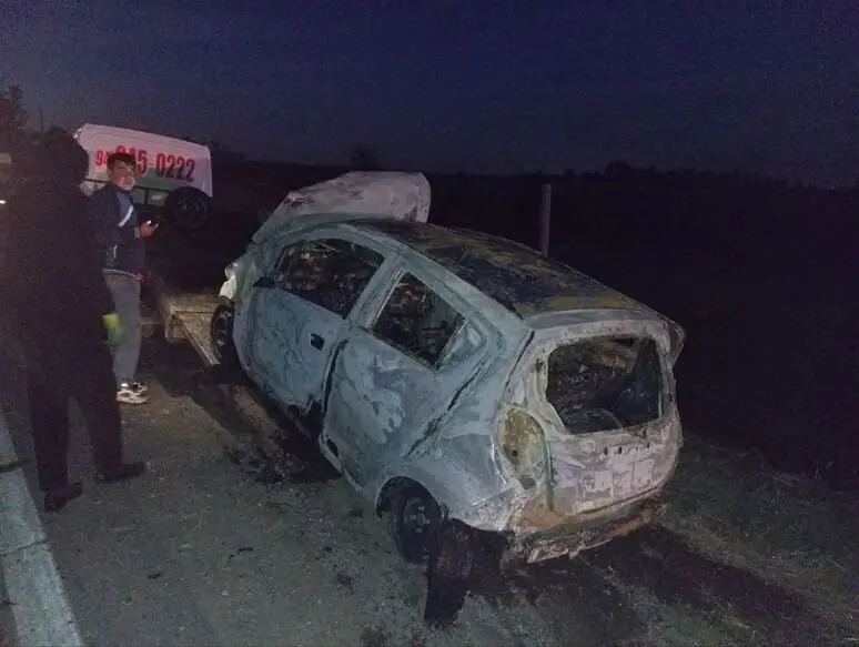 Toshkent viloyatida Spark qo‘ylar podasini urib yuborib, yonib ketdi 