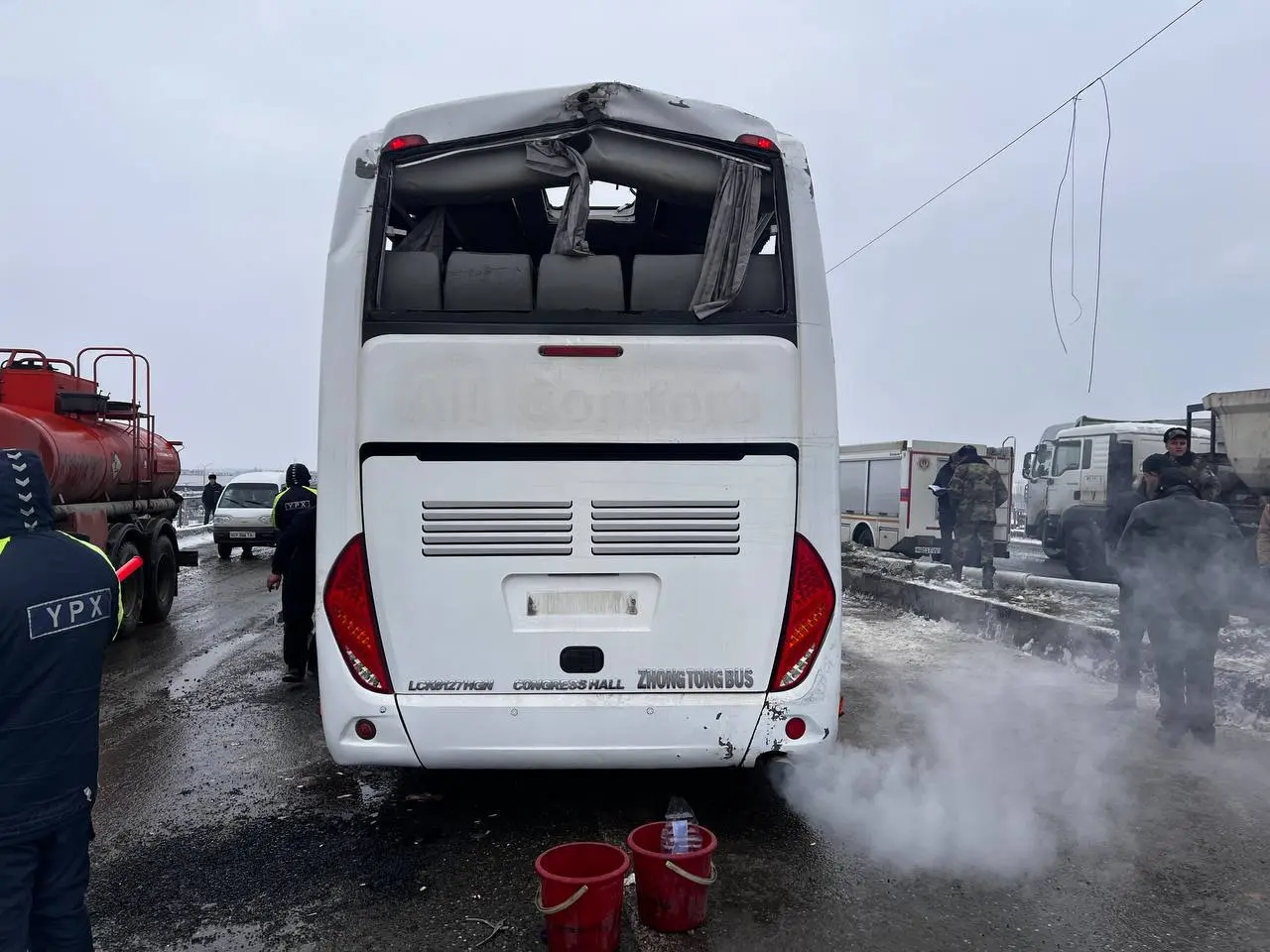 Samarqandda avtobus halokatida 22 kishi jarohatlangani aytilmoqda