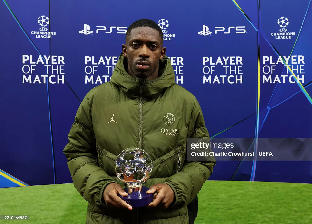Usmon Dembele Chempionlar Ligasida tarixiy natijaga erishdi