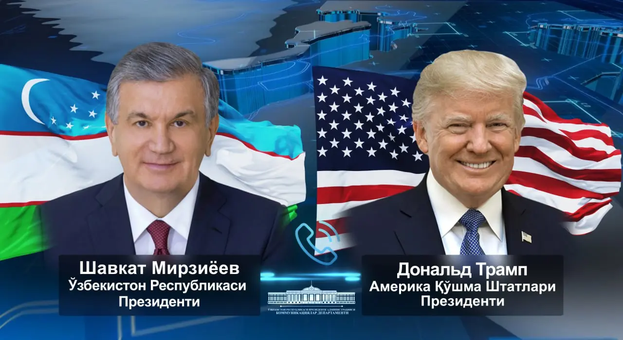 Shavkat Mirziyoyev AQSH prezidenti bilan telefon orqali suhbatlashdi