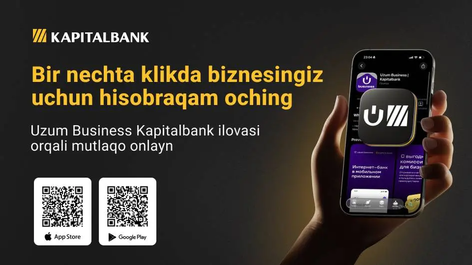 Kapitalbank бизнес учун ҳисоб рақамларини онлайн очишни йўлга қўйди