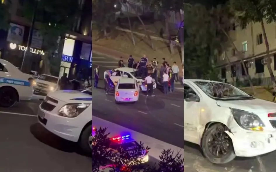 Toshkentda xavfli harakatlangan Cobalt o‘q uzish orqali to‘xtatildi (video)
