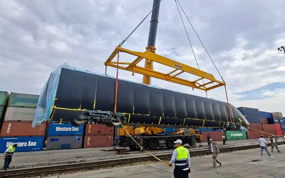 Uzbekistan receives third Hyundai Rotem high-speed train from South Korea