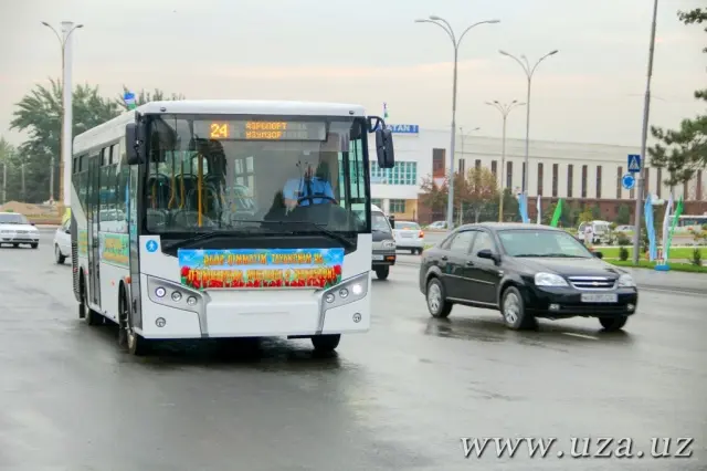 Андижонда «Samavto LE 60» автобуслари ҳаракатлана бошлади