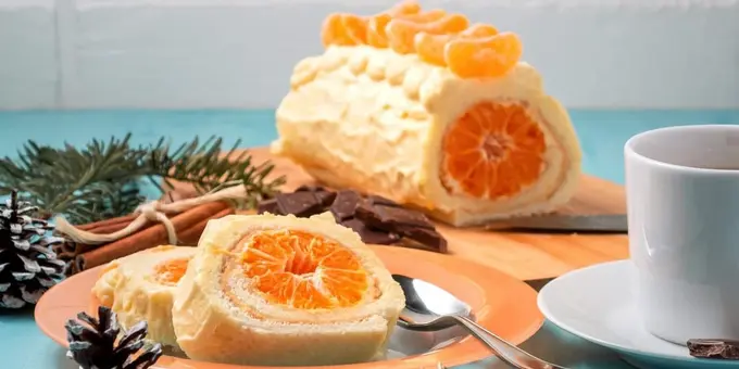 Betakror ta’mga ega mandarinli rulet retsepti