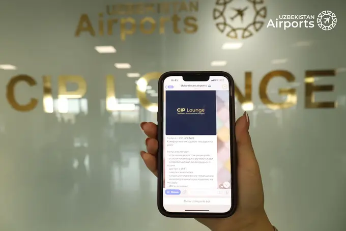 CIP-lounge users of Tashkent airport now can pay via Telegram-bot
