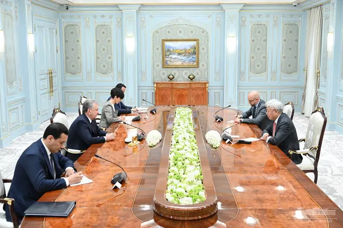 Uzbek President receives President of Asian Infrastructure Investment Bank