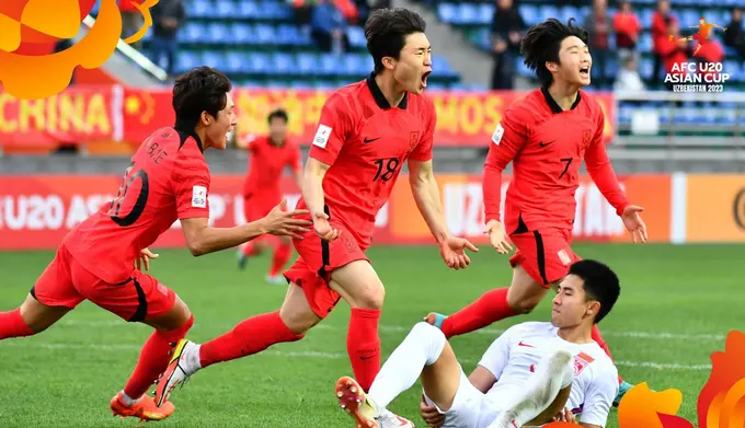 U-20 Asian Cup-2023. Tashkent. South Korea beats China in overtime to advance to semifinal 