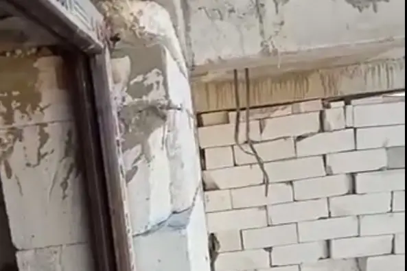 Zarafshon City buildings in Navoi are crooked and faltering