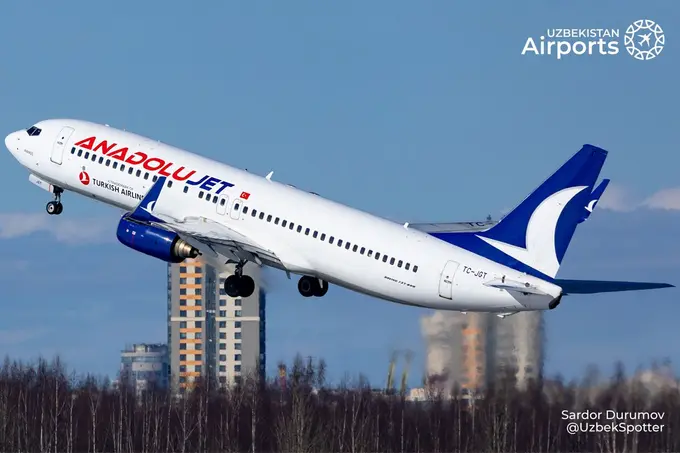 AnadoluJet to launch Ankara-Tashkent direct flights