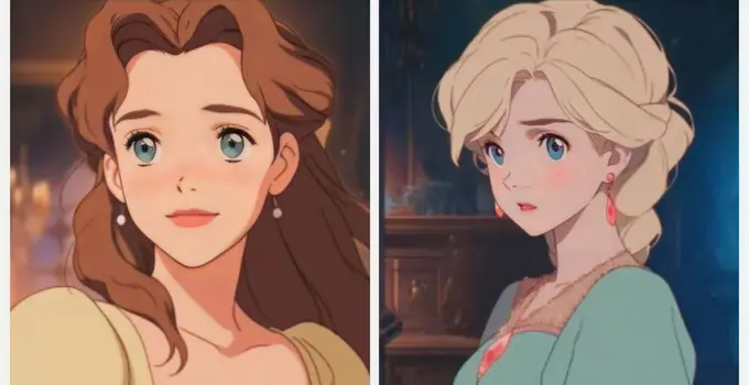 Нейротармоқ Оппоғой, Золушка ва бошқа Disney маликаларини Миязакининг аниме қаҳрамонларига айлантирди (фото)