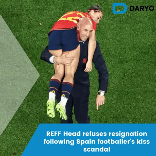 REFF Head refuses resignation following Spain footballer's kiss scandal