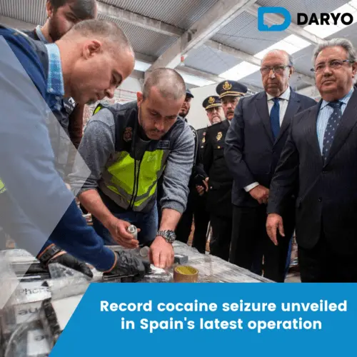 Record cocaine seizure unveiled in Spain's latest operation