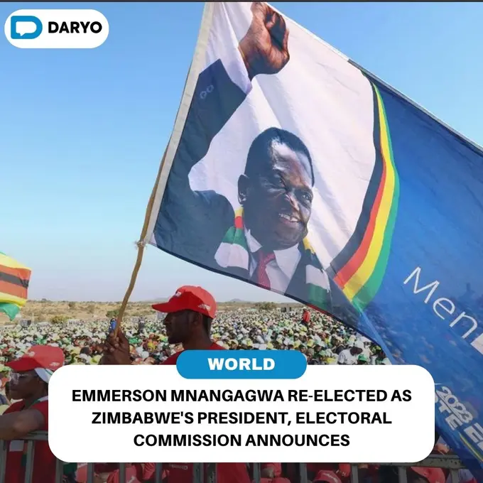 Emmerson Mnangagwa Secures Second Term as Zimbabwe's President, Electoral Commission Announces