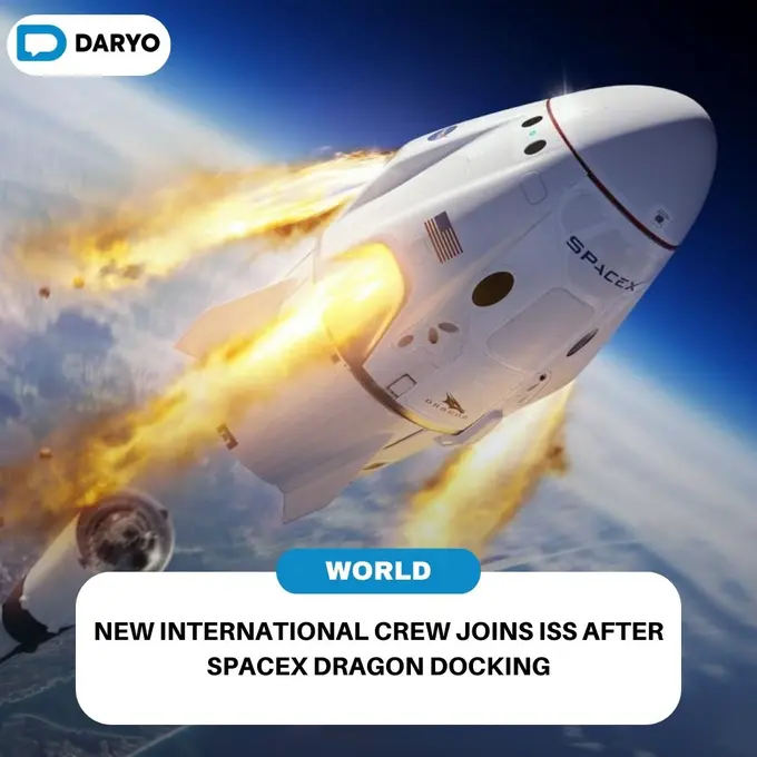 New international crew joins ISS after SpaceX Dragon docking