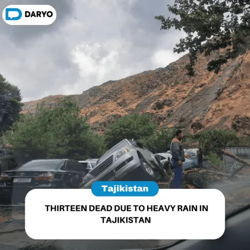 Thirteen dead due to heavy rain in Tajikistan