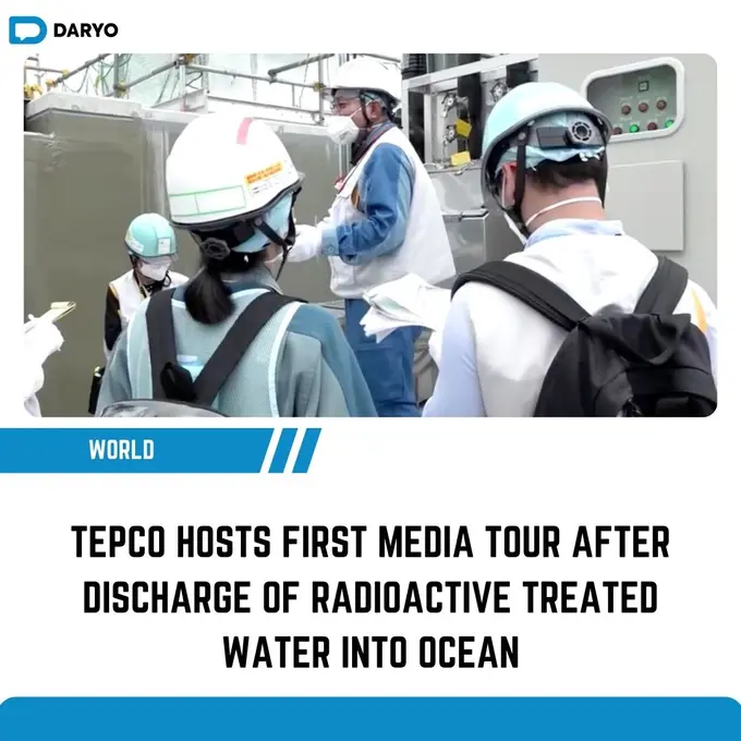 TEPCO hosts first media tour after discharge of radioactive treated water into ocean