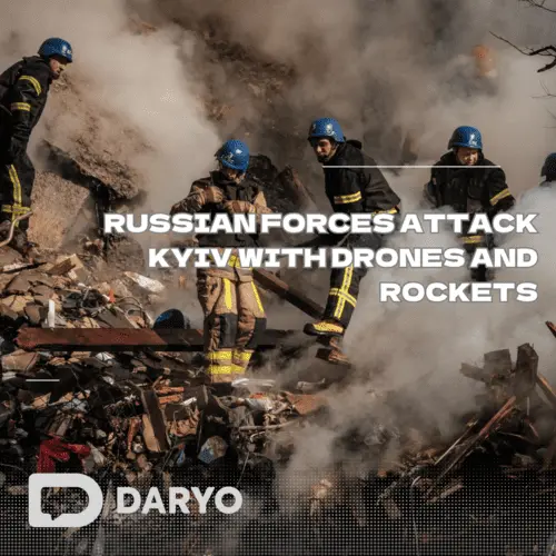 Russian forces attack Kyiv with drones and rockets