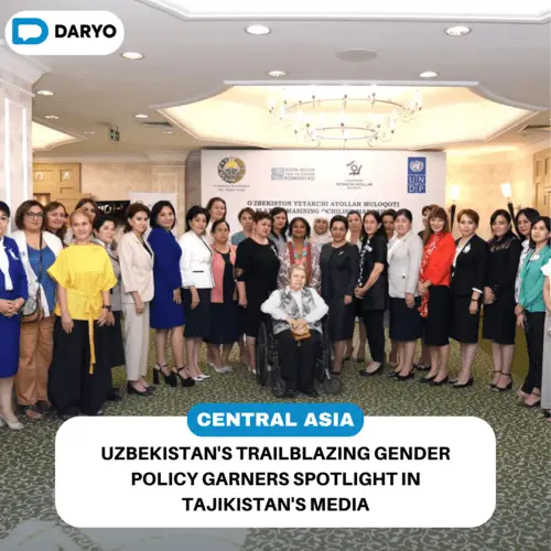 Uzbekistan's trailblazing gender policy garners spotlight in Tajikistan's media