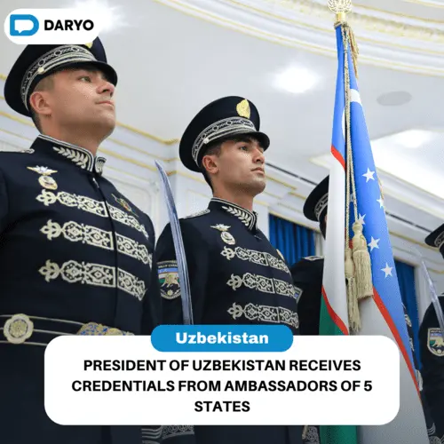 President of Uzbekistan receives credentials from Ambassadors of 5 States