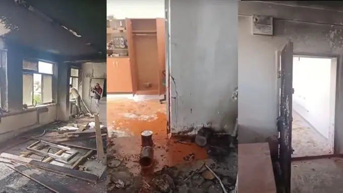 В Казахстане горела школа: люди выпрыгивали из окон 