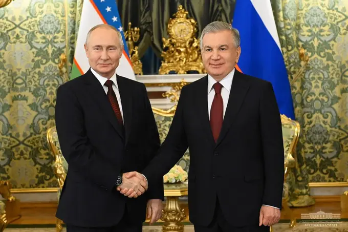 Состоялась встреча Шавката Мирзиёева с Владимирым Путиным 